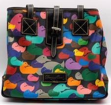 Dooney Bourke Bright Colored Wonder Ducks Shoulder Handbag Purse B7 208213 - $129.99