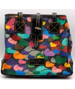 Dooney Bourke Bright Colored Wonder Ducks Shoulder Handbag Purse B7 208213 - £103.77 GBP