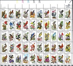 State Birds and Flowers Full Sheet of Fifty 20 Cent Stamps Scott 1953-2002 - £15.94 GBP