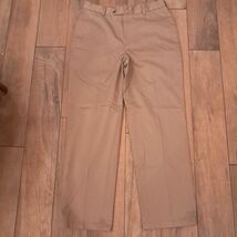 Jos A Bank dress Pants sz 33x30 Tan brown Traveler&#39;s Collection Tailored... - $509.53 MXN