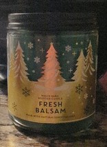 Bath &amp; Body Works White Barn Single Wick Candle FRESH BALSAM w/Essential... - €7,91 EUR