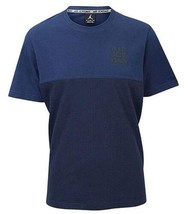 Jordan Mens Short Sleeve Printed T-Shirt Size Small Color Navy - £39.44 GBP