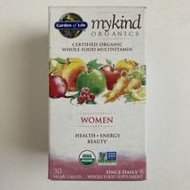 Garden of Life Mykind Women&#39;s Organic Whole Food Multivitamin, 30 Tablets, 08/25 - £15.16 GBP