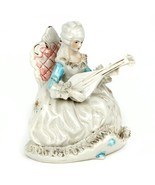 Gorgeous Vtg Mother-of-Pearl Dresden Lace Porcelain French Aristocrat Lute - $9,929.68 MXN