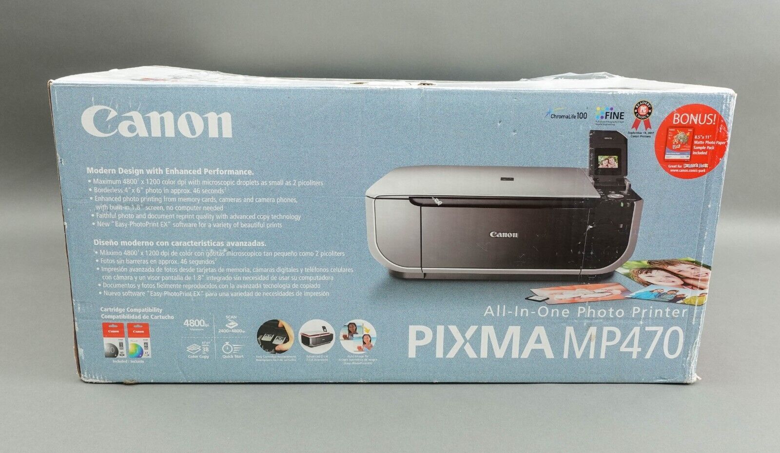 Canon PIXMA MP470 All-in-One Photo Printer New - $161.99