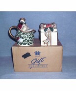 Avon St Nicholas Covered Sugar Bowl and Creamer Set 2001 Nbr F667661 NIB - $13.72 CAD