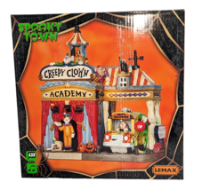 Lemax Creepy Clown Academy Jester LED Lights Sound Spooky Town Halloween Village - £52.00 GBP