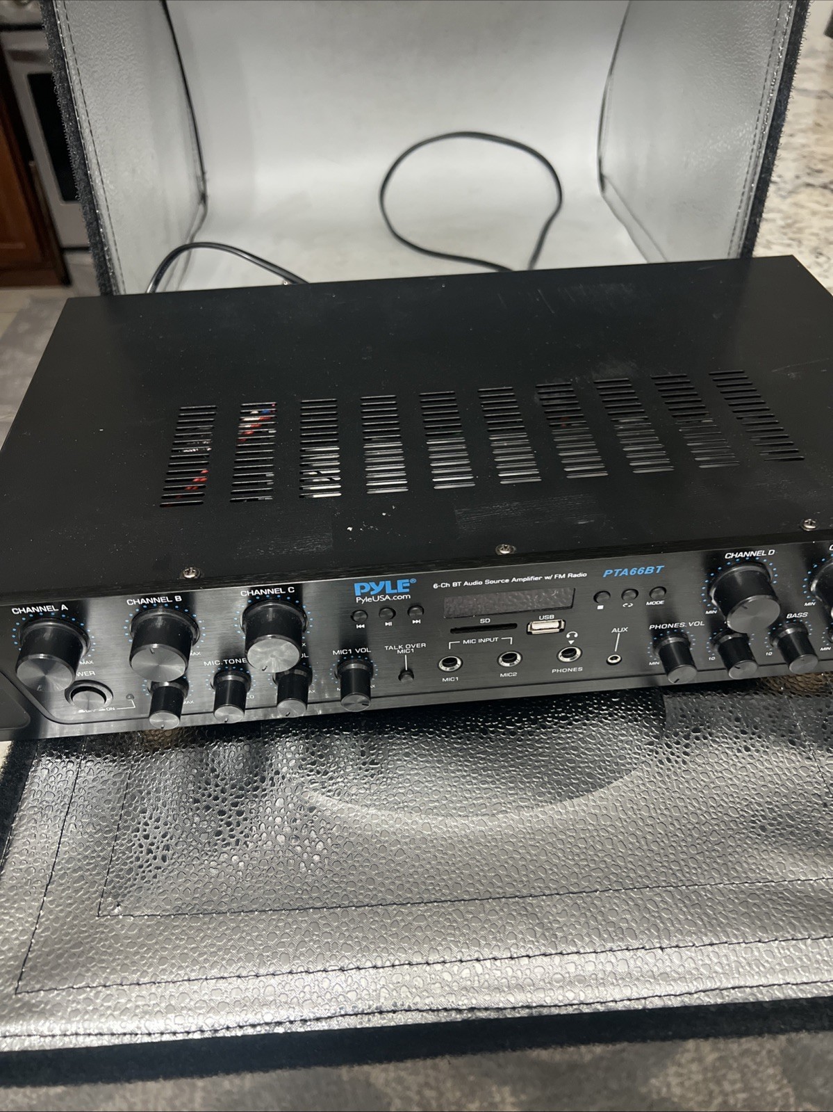 Pyle PTA66BT 600W 6-Channel Bluetooth Audio Amplifier Receiver System - $48.50