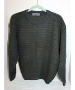 David Taylor 1980&#39;s Men&#39;s Med Acrylic Knit Green / Blue Pullover Sweater... - £16.39 GBP