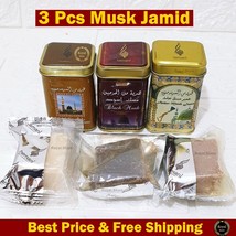 3X Hemani musk jamid Solid Perfume &amp; Amber &amp; Black musk Halal Fragrance ... - £13.24 GBP