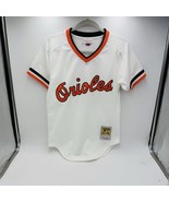 Mitchell &amp; Ness 1985 Baltimore Orioles Cal Ripken Jr. BP Jersey Sz S 36 # 8 - £50.72 GBP