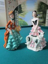 Set of 2 GOEBEL Ladies from 1960s Discontinued in 1980s FF 274 and 275. - £96.43 GBP