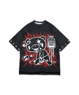 Gloomy Bear T-shirt Dark Black Red Japan Harajuku Kawaii Punk - €47,26 EUR