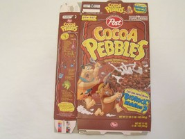 Empty Cereal Box 1997 COCOA PEBBLES Bedrock Bedrock Riddles 17 oz [A6d2] - £10.17 GBP