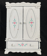 The Littles Armoire Wardrobe Closet Vintage Dollhouse Furniture Mattel 1980 - $11.50