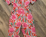 Diane Von Furstenburg x Target Jumpsuit  Short Sleeve Pink Floral DVF XS... - $19.24