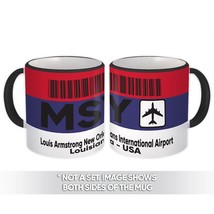 USA Louis Armstrong New Orleans Airport Louisiana MSY : Gift Mug Travel Airline - $15.90