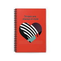 Stripes Are Always in Style Spiral Notebook - Ruled Line - £10.15 GBP