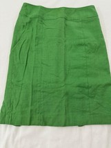 Chadwick’s Collection Women’s 10 Green Cotton Linen Blend Pull-On Pencil Skirt image 2