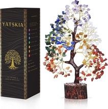 Yatskia 7 Chakra Tree Of Life, Crystals And Healing Stones, Birthday Gif... - $44.99