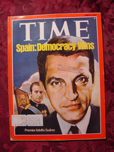 TIME magazine June 27 1977 Jun 6/27/77 SPAIN Democracy Premier Adolfo Suarez - £6.13 GBP