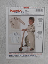 Burda Pattern 9851 Baby &amp; Toddler Boy Collared Shirt Sizes 6-18 Months 2 and 3 - $5.00