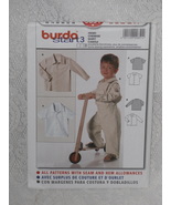 Burda Pattern 9851 Baby &amp; Toddler Boy Collared Shirt Sizes 6-18 Months 2... - £3.93 GBP