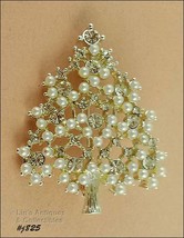 Signed Eisenberg Ice Christmas Tree Pin (#J825) - £37.59 GBP