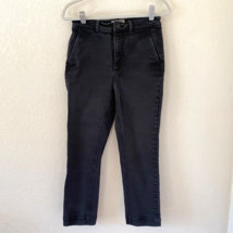 EVERLANE Womens Jeans High Rise Crop Slim Regular Ankle Black Size 8 Waist 30&quot; - £21.70 GBP