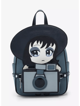 Her Universe Beetlejuice Chibi Lydia Goth Emo Camera Mini Backpack - £63.35 GBP