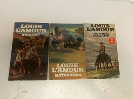 Louis L&#39;Amour Lot of Three Vintage PB Brienne, Matagorda, The Strong Shall Live - £4.73 GBP