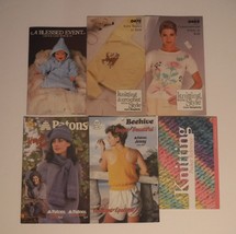 Knitting pattern books / booklets Lot of 5 and Knitting Pocket Refrence ... - $183.84 MXN