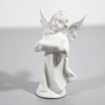 Vtg Porcelain Angel Cherub Singing Reading Statue Figure 3.25 in - $12.00