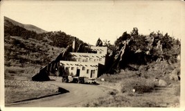 Real Sanborn Photo CARD-HIDDEN Inn, Garden Of The Gods, Colorado Springs BK66 - £4.74 GBP