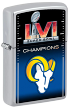 Los Angeles Rams Super Bowl LVI Champtions, HP Chrome Zippo  Lighter - $37.95