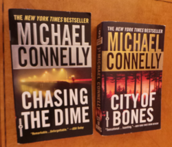 2 Michael Connelly PBs City of Bones &amp; Chasing the Dime 2003 Both 1st Pr... - £10.35 GBP