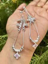2 Pc 999 Silver Charm Cheville, Payal Réglable pour Pieds 13,7 GM - $914.84 MXN