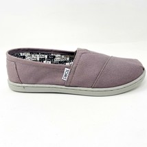 Toms Classics Ash Gray Youth Slip On Casual Canvas Flat Shoes - £22.34 GBP