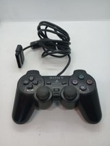 Sony Playstation 2 PS2 Controller Model SCPH-10010 Black Wired Original TESTED  - £7.78 GBP