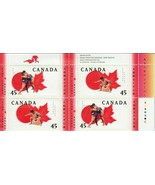 Canada  45¢ Sumo Basho Vintage 1998 Stamp MNH  #1723-1724 Full Pane of 20 - $11.29