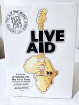 LIVE AID DVD Set (4-Disc Set, 2004) Rare OOP New/Sealed July 13, 1985 10+ Hours! - £93.42 GBP