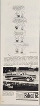 1962 Print Ad Ford Falcon Station Wagon Charlie Brown &amp; Linus Cartoon - £14.10 GBP