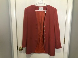 Lord &amp; Taylor Petites Silk Button Up Lined Jacket Women&#39;s SZ 2 - £11.68 GBP