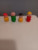 Vintage Fisher Price Little People 4 Pc Family - Mom Dad Boy Girl - $11.88