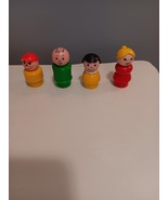 Vintage Fisher Price Little People 4 Pc Family - Mom Dad Boy Girl - $11.88