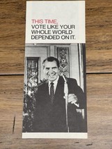 Original 1968 Nixon Agnew Presidential Campaign Flyer Advertisement Tri-... - $9.58