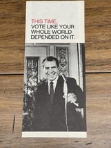 Original 1968 Nixon Agnew Presidential Campaign Flyer Advertisement Tri-fold JD - £7.63 GBP