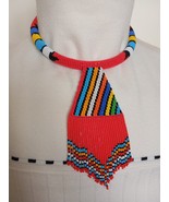Handmade seed beaded necklace chocker,gift necklace, statement necklace,... - $135.93 CAD