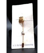 VTG Stick Pin 1980 USA Olympic Commitee Shield Rings Emblem Insignia Gol... - $364.42 MXN