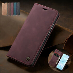For Huawei P30 Pro P20 Lite P Smart 2019/2021 Retro Leather Magnetic Wallet Case